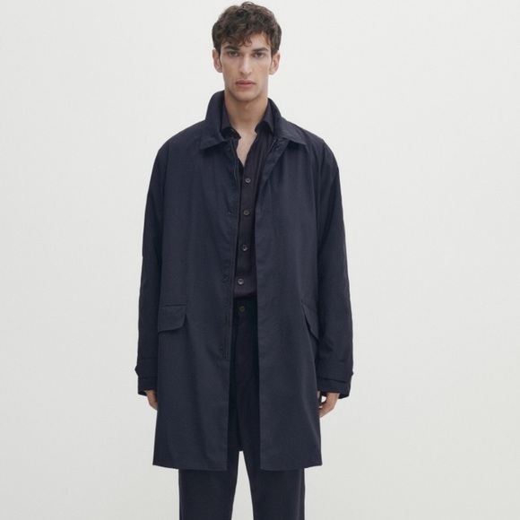 Nwt Massimo Dutti Mens 3 Layer Parka Coat